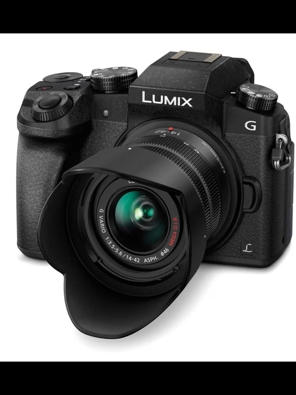 Panasonic Lumix Black Mirrorless Camera with Lenses